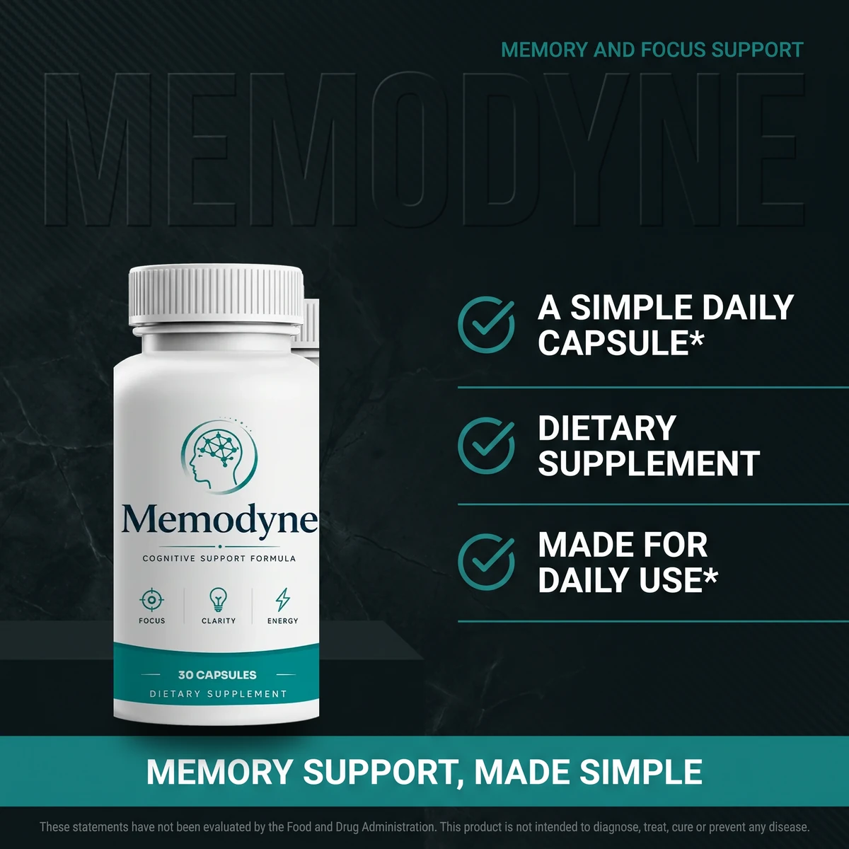 Why Memodyne is a simple daily capsule